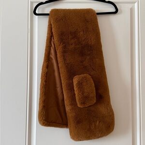 Apparis Camel Faux Fur Wrap